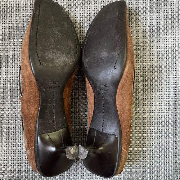PRADA suede loafer kitten heels - Picture 3 of 4